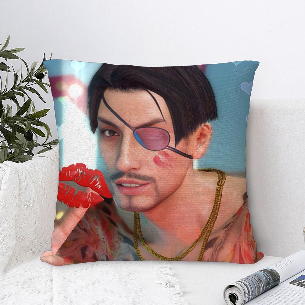 Love G-Goro Majima Y-Yakuza Pillow Case Sofa Decorative Home Double-sided Print Plush Square Throw Pillow Covers Cushion Decor