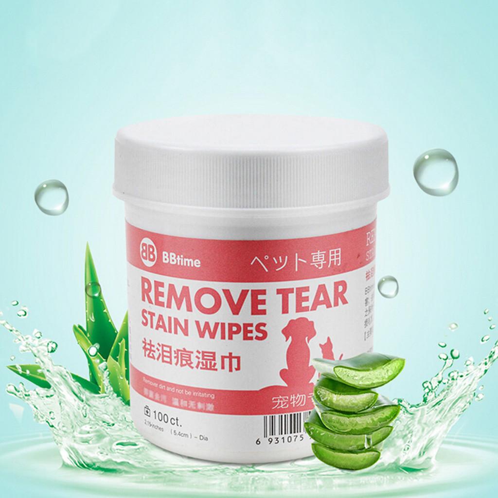 2PC Pet Cat Dog Remove Tear Mark Artifact Eye Cleaning Pet Mokrý papírový ručník