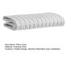 Padded Pillow Cover Solid Color Anti-Mite Pillow Protector Machine Washable Pillow Cover for Home Bedroom Travel Hotel Dormitory