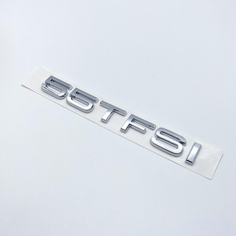 Chrome Glossy Black ABS Letters Numbers 30TFSI 35TFSI 40TFSI 45TFSI 50TFSI Emblem for Audi A3 Car Rear Trunk Logo Sticker