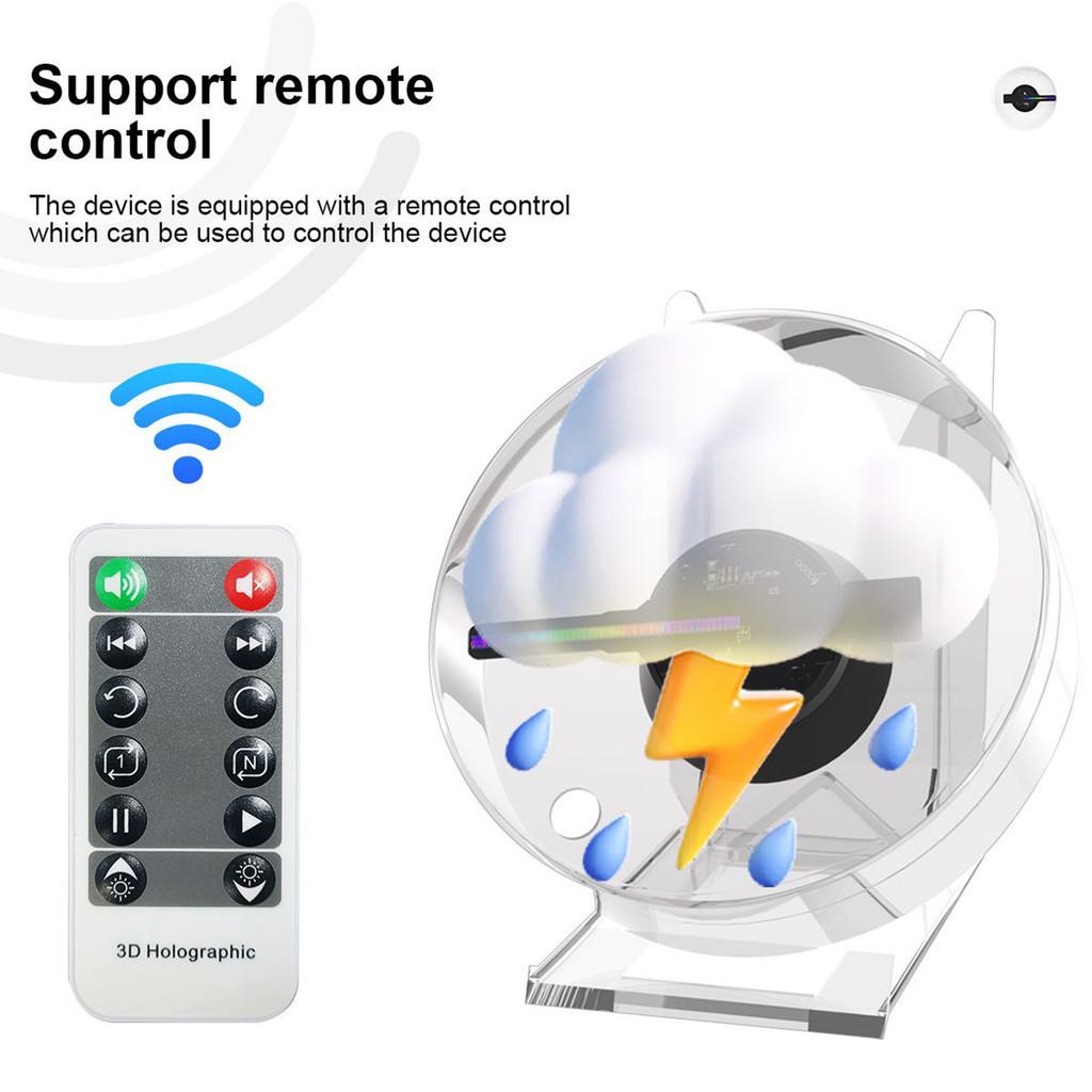 Mini 3D Holographic Advertising Light Desktop LED Holographic Projector Fan Screen Hologram Picture Video Display Device 12*10.4*8.8cm