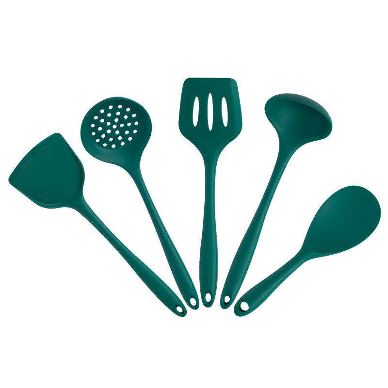Heat-Resistant Silicone Spatula and Soup Ladle Set – Non-Stick, Food-Grade, Anti-Scald Kitchen Utensils
