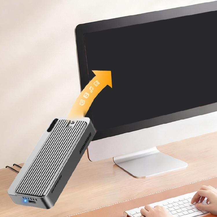 USB4.0.0 40Gbps Aluminum Enclosure Case M.2 NVMe Drive Fast Transfer Speed Fan Replacement for 2242 2260 2280