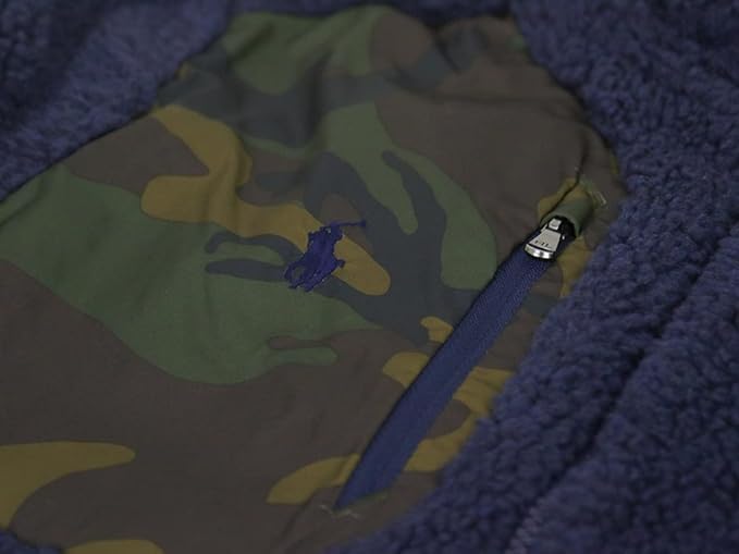 POLO RALPH LAUREN Retro Pile Fleece Size Multi Men's Zip-Up Jacket, M, 0101810, [Used]