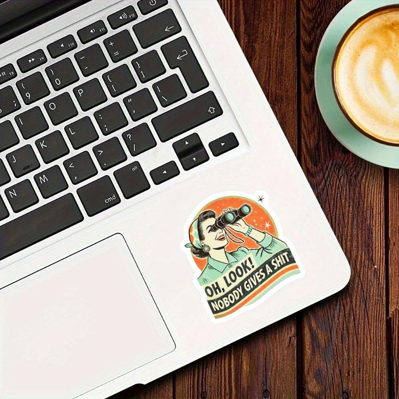 Retro Sticker, Oh Look, Nobody Gives A Shit, Gen X Sticker, Sarcastic Sticker, Funny Laptop Decal, Retro Sunset Sticker, Stickers for Tablet