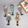Cute Women Doll Keychain Sweater Dress Bag Pendant Gift Korean Style Durable Cotton Material