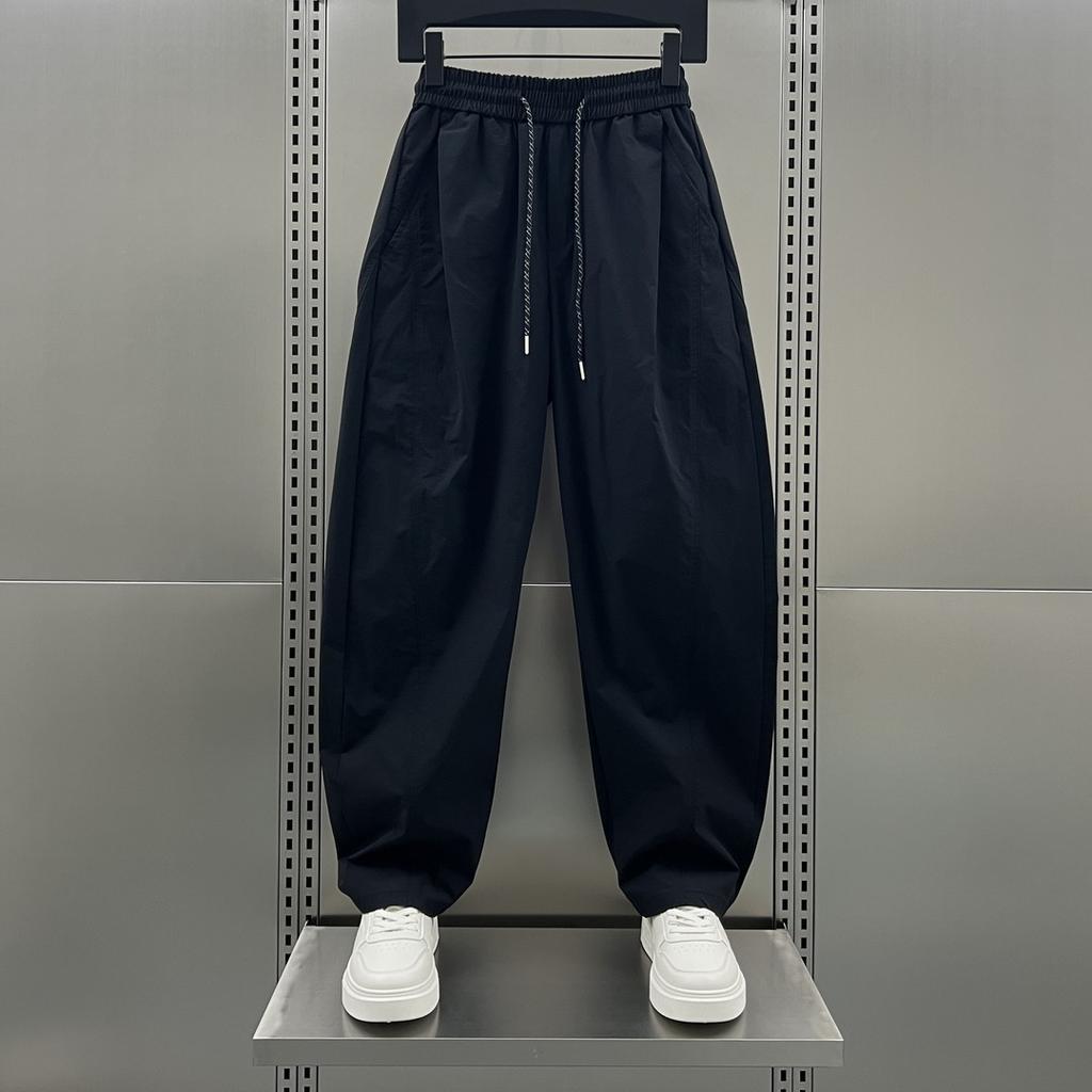 New Autumn Thin Quick-drying Casual Pants Men's High-end Dopamine Loose Straight-leg Pants Ruffian Handsome Trendy Sweatpants