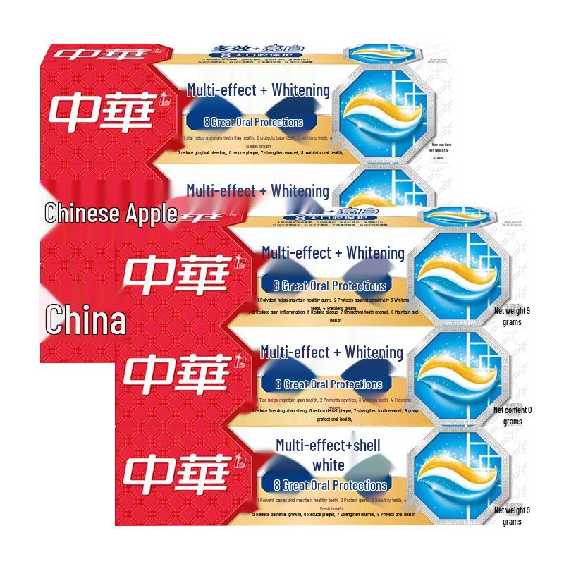 

Zhonghua Multi-Effect Whitening Fresh Mint Toothpaste 90g x 6-Pack