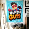 Stumble Guys Chaos Wall Hanging Printed Fabric Blanket Decorative Tapestries for Bedroom Living Room Home Decor