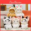 Baby Bear Hat Cat Rabbit Plush Toy Animal Stuffed Doll Decoration Kids Gift