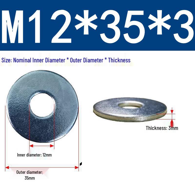 Galvanized Oversized Metal Washers M3-M60