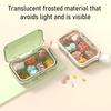 Pill Box Easy to Carry Pills Organizer with Handles And Leak-Proof Compartments Holder for Travel Gym Work