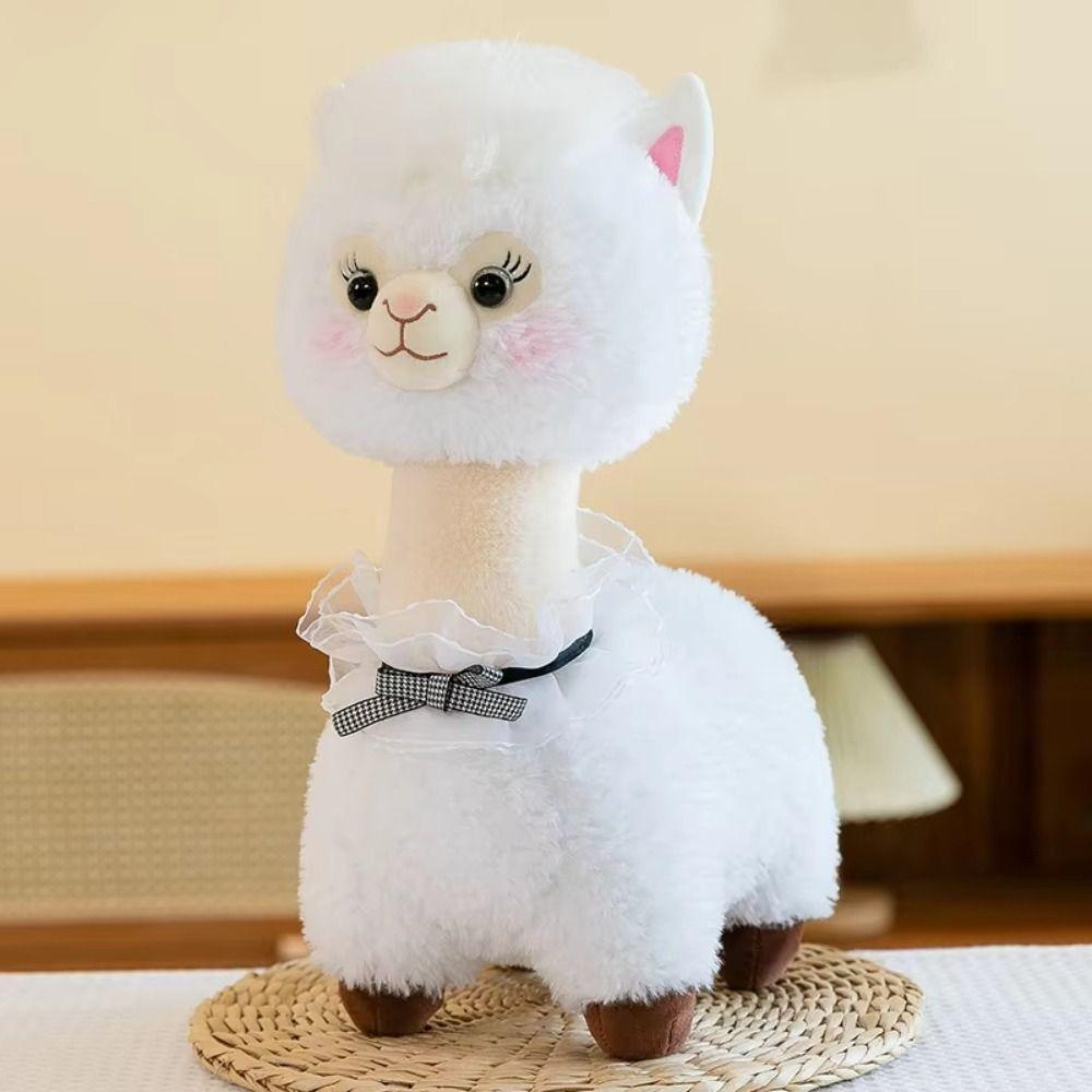 PP Cotton Alpaca Plush Toy Soft Animals Stuffed Toys Little Lamb Plush Doll  Christmas