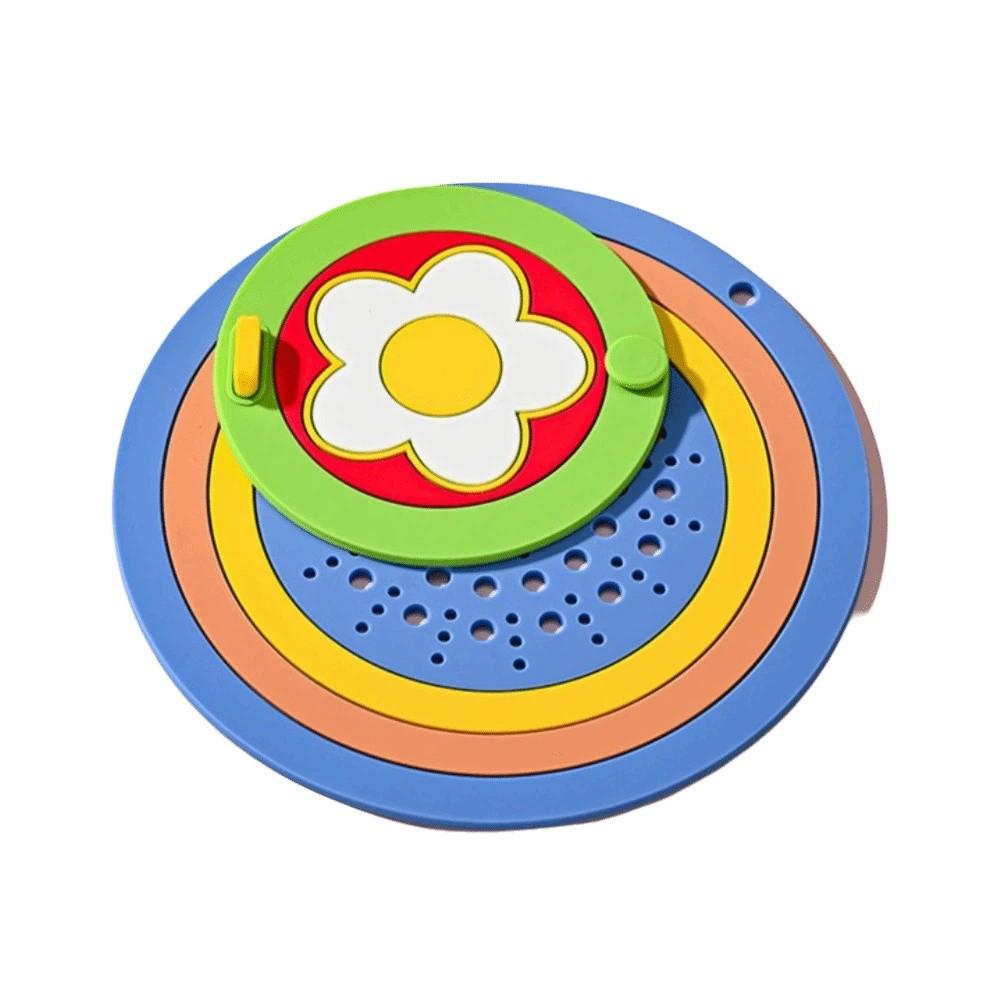 Cute Cartoon Rainbow Floor Drain Cover Soft Convenient Hair Catcher Thickened Silicone Pad Bathroom Drain Stopper Bathroom