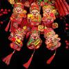 2Pcs God of Wealth Refrigerator Magnet Home Office Kitchen Fridge Magnet Chinese Immortal New Year Spring Festival Decoration