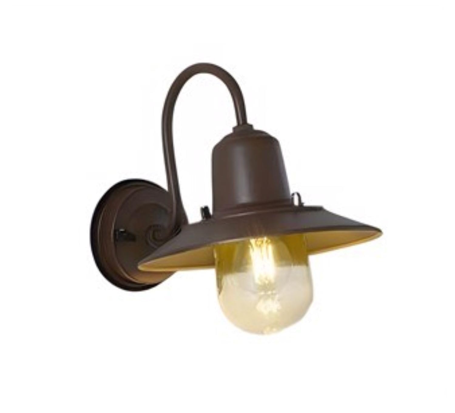 

DAIKO Настенный светильник для крыльца с лампой, 3,8 Вт (E26) Светодиодная лампа-нить, цвет свечи, 2200K, эквивалент лампы накаливания 60 Вт, высокая цветопередача (Ра93),