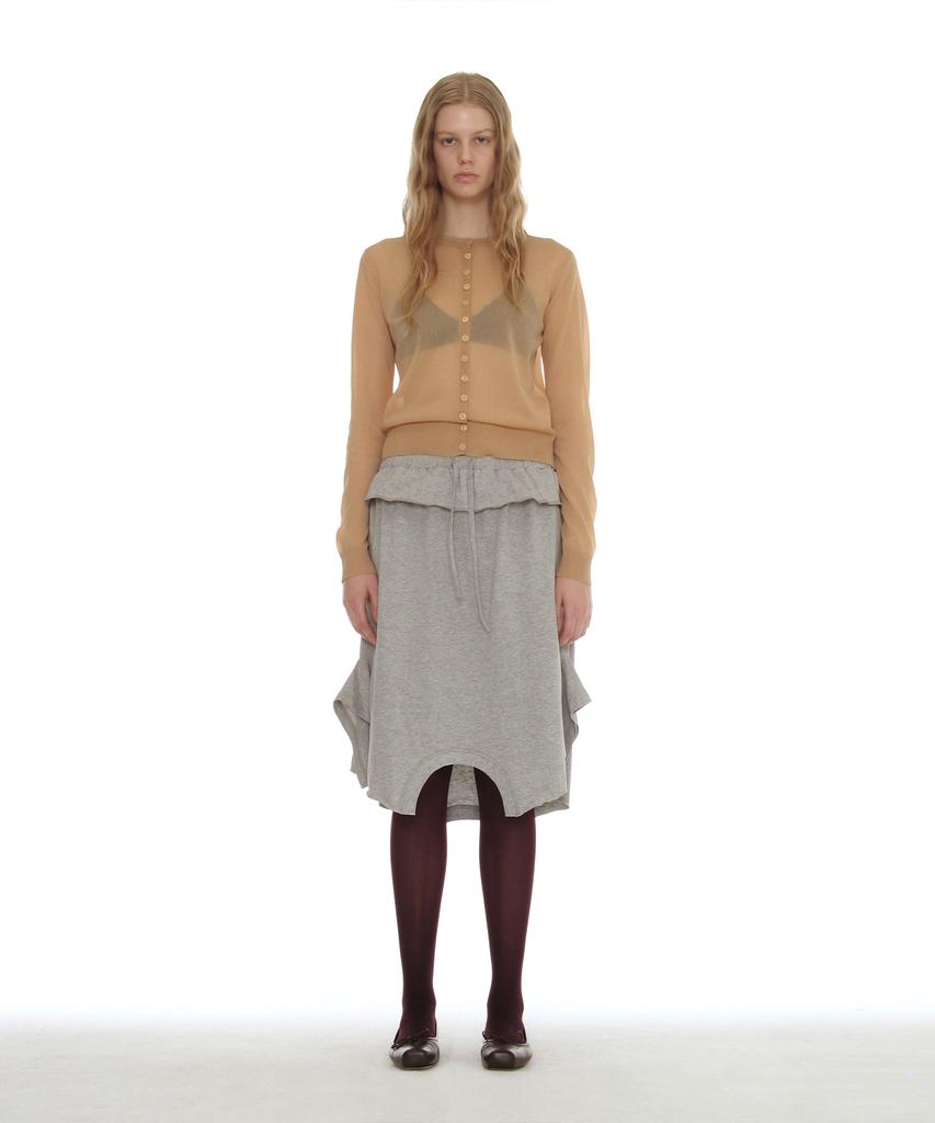 Partimento Woman Reverse T-Shirt Midi Skirt_Melange