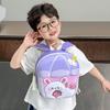 Cartoon Bunny Strawberry Kids Backpack With Hard Shell Durable Oxford Fabric For School Children