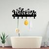 Metal Welcome Hook Key Hanger Modern Home Decor Waterproof Rustproof Durable Birthday Gift