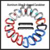 Ying Jia 12KN Aluminum Alloy D-Shape Screw Gate Carabiner