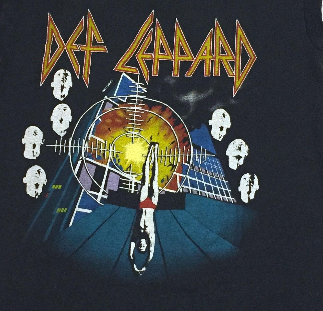 DEF LEPPARD Pyromania Rock Brigade 80s Black Men S-234XL T-Shirt Mens Womens Tees Top  A074 M
