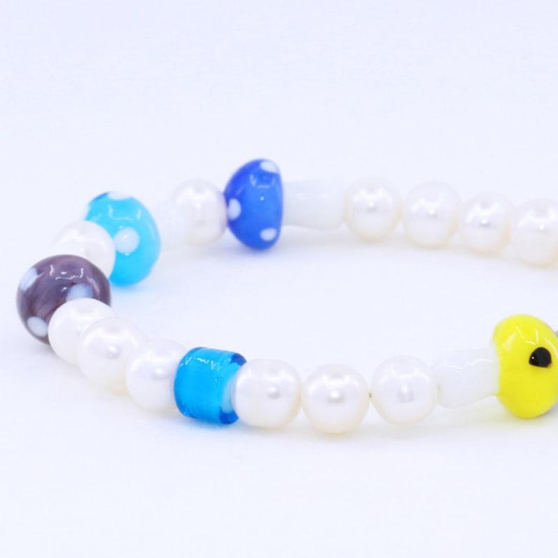 jewelCOUNTY HAPPY THINGS MUSHROOM BEADS BRACELET