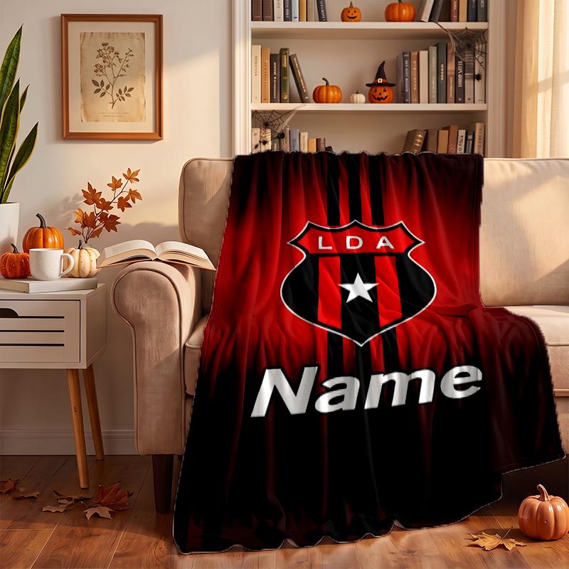 Club Sport La Alajuelense Custom Flannel Blankets Soft Warm Cozy Throws for Home Decor Holiday Gifts