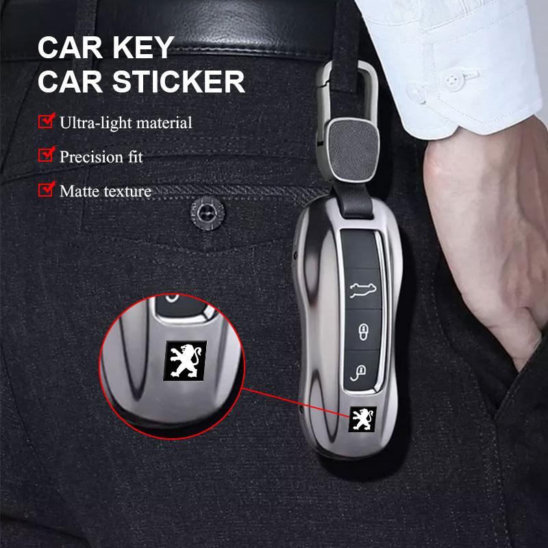Car Sticker Aluminium Auto Keys Decoration Decal Accessories For Peugeot 206 307 308 3008 207 208 407 408 508 2008 5008 301 106