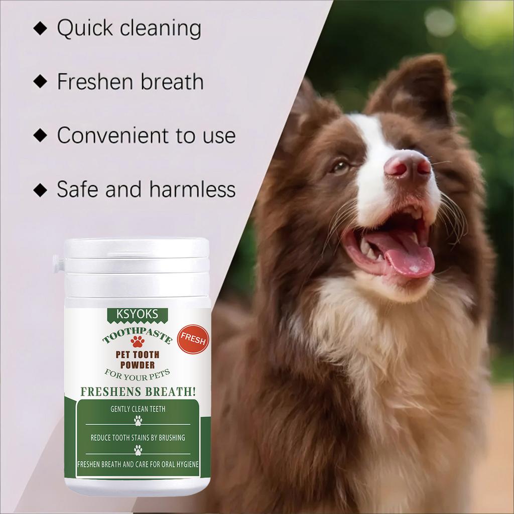 Pet tooth powder mild formula does not stimulate pet gums, long-term use can improve tooth dullness