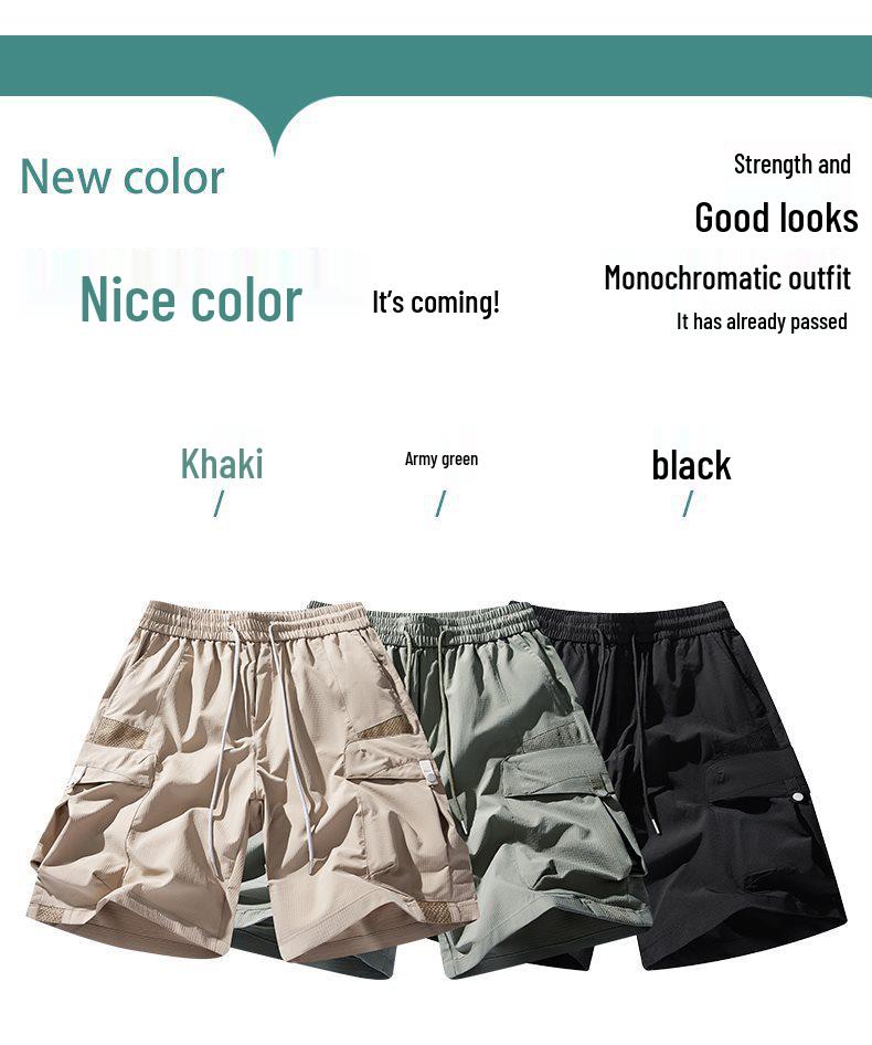 Chao Nan Da Men's American Style Loose Cargo Shorts - Summer Outdoor Casual Sports Pants