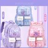 Trendy Fresh Macaron Color School Backpack For Girls Lightweight Nylon Design
