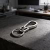 Metal Keychain Rings With Double Loop Nickel Finish For Key Holder Collection