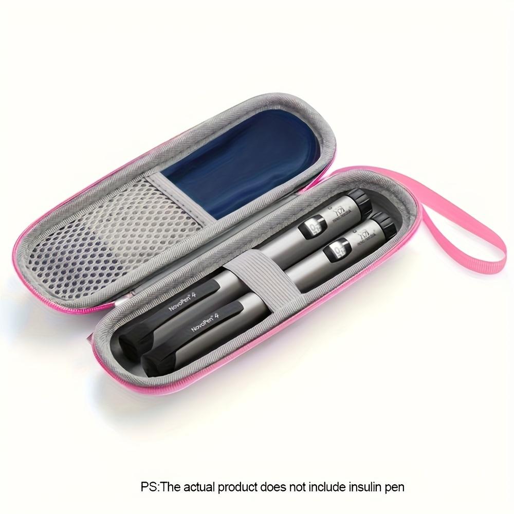 Insulin Refrigerated Travel Case, Portable Insulin Travel Case, 2-4 Hour Refrigeration, Comes with 1 65g Reusable Ice Pack