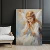 Charming Heavenly Guardian Charming Heavenly Guardian, 30X40 Cm, Light Oak Wooden Frame, 230 Gsm Matte Paper