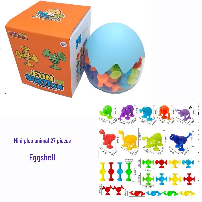 Sticky Suction Cup Building Blocks: Versatile DIY Educational Toys for Kids