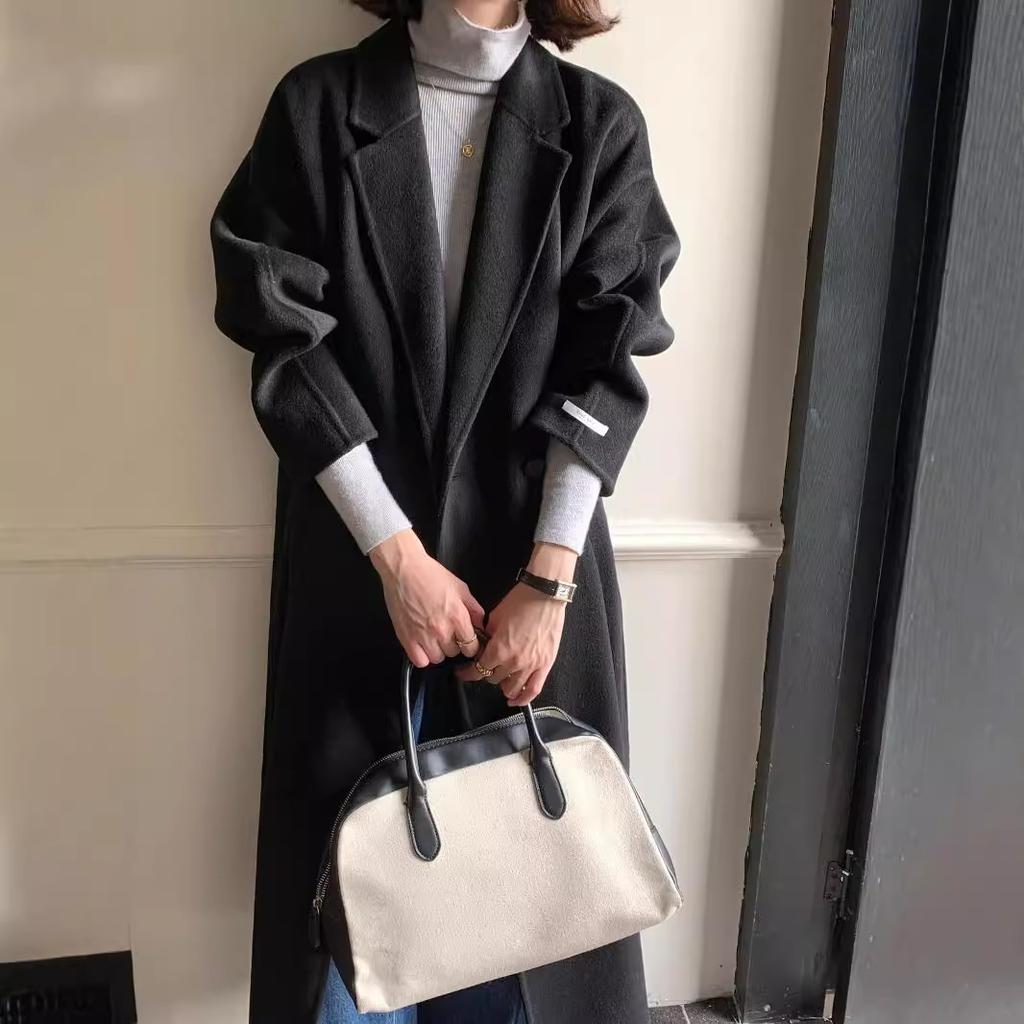 Celebrity Style High-end Sense Thin Wool Coat Women's Design Sense Lady Atmosphere Woolen Coat