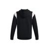 Under Armour Rival Logo Printed Drawstring Hooded Long Sleeve Sweatshirt Men Sweatshirt Black 1373829-001