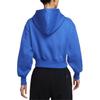 Felpa con cappuccio da donna Sportswear Phoenix Fleece, vestibilità ampia, corta, con zip intera HJ0941-480
