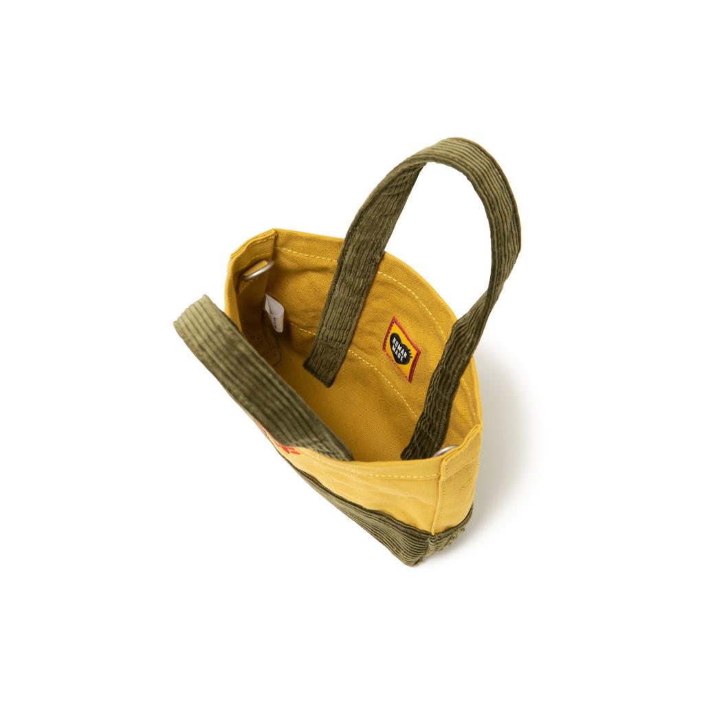 New HUMAN MADE Mini Shoulder Tote Bag Yellow HM24GD049