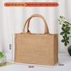 In-Stock Muji-Inspired Plain Linen Tote Bag - DIY Hand-Painted Souvenir & Shopping Jute Bag
