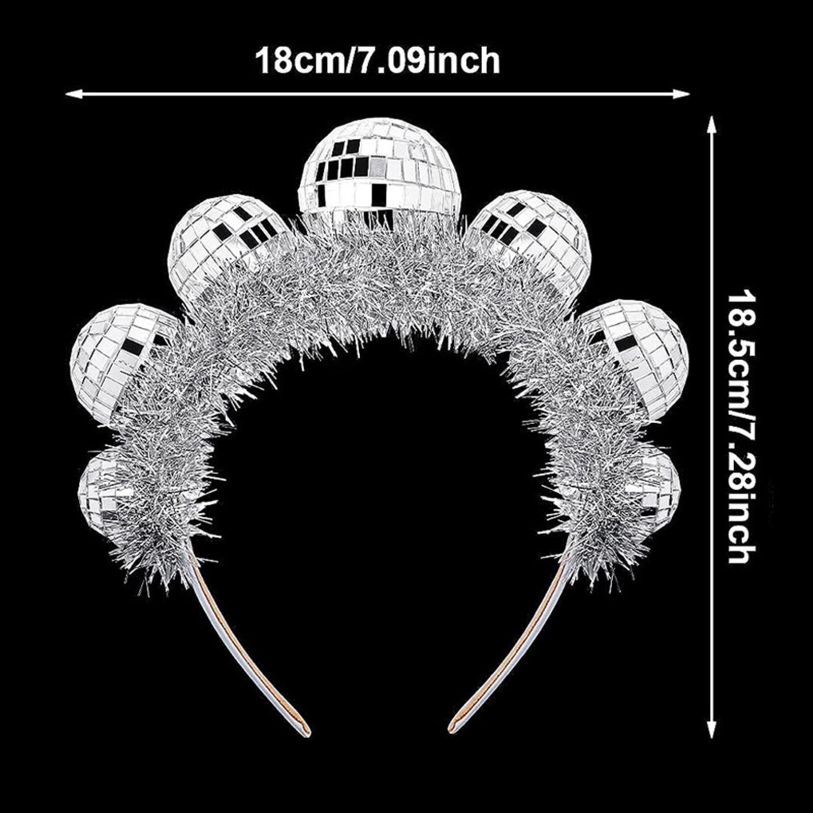 Диско-шары головная повязка музыкальный фестиваль винтажный обруч для волос фанк — фото 8