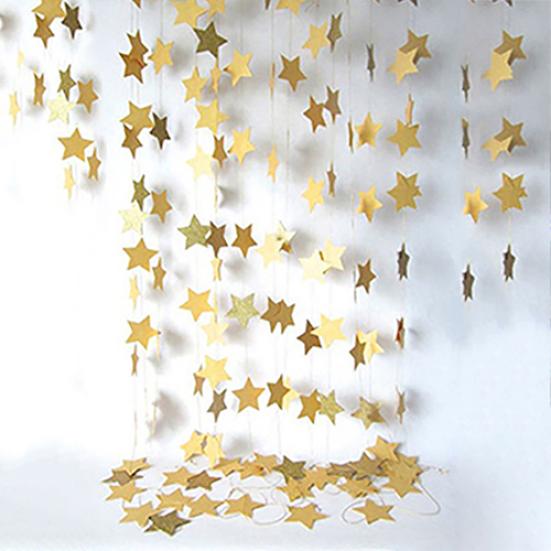 4M Świąteczna Girlanda Gwiazda Dekoracja Imprezy Świątecznej Ozdoba Choinkowa Girlanda