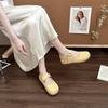 Fashion versatile retro temperament simple Mary Jane shoes women's 2025 summer new single shoes with skirt ballet shoes
