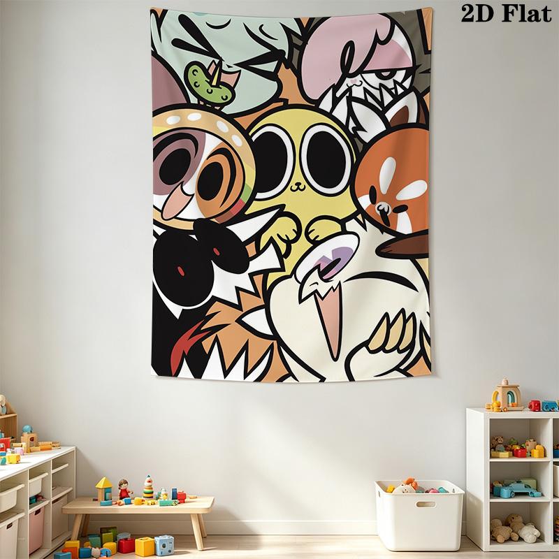 Cartoon Graphic Pattern Home Decor Tapestry, Wall Hanging, Decorative RV Wall Cloth.XGT0914394