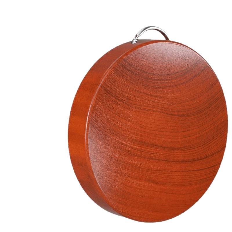 Ironwood Mildew-Proof Round Cutting Board - Thick, Solid Wood for Kitchen Use