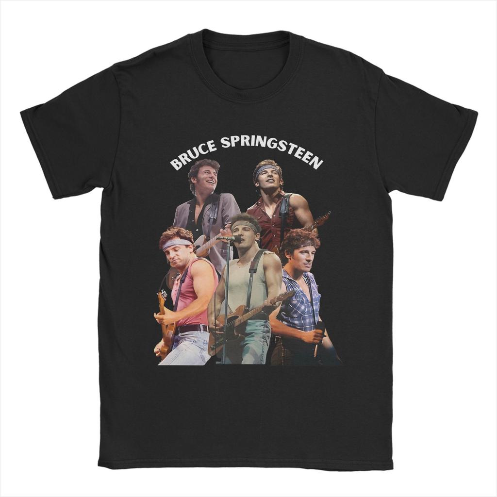 Men T-Shirt Bruce Springsteens Amazing 100% Cotton Tees Short Sleeve  T Shirts Round Collar Clothing 4XL 5XL 6XL