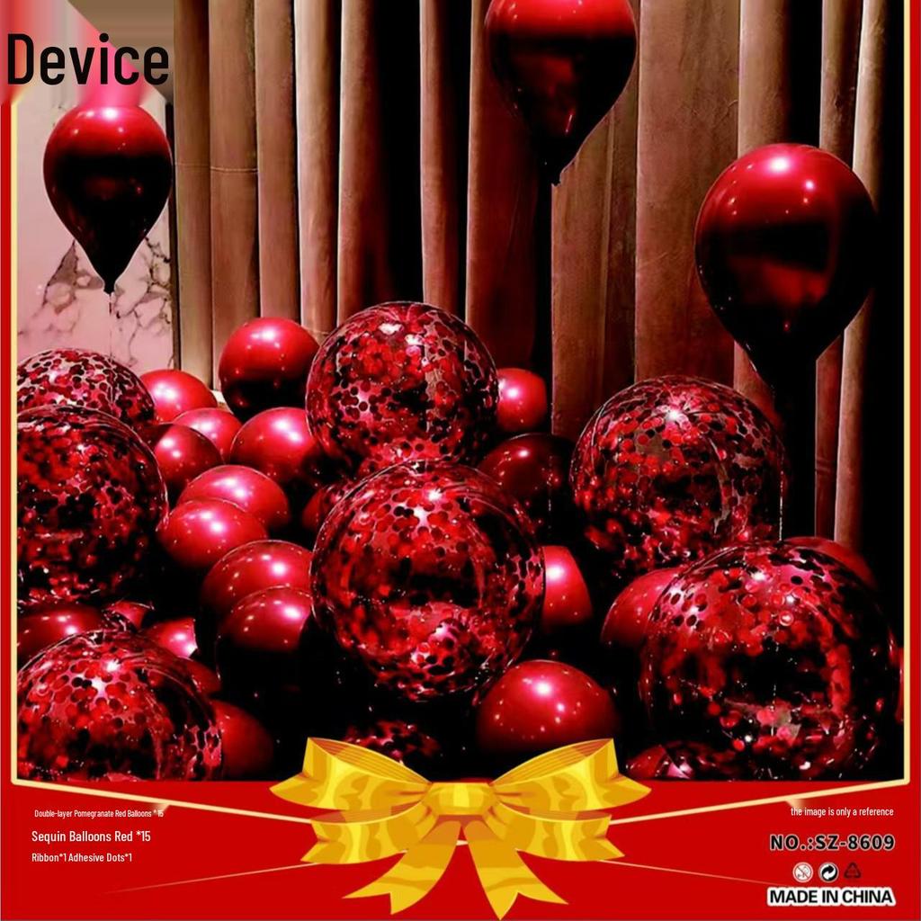 Pomegranate Red Wedding Balloons - 10 Inch Romantic Party & Proposal Décor