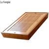 Bamboo Tea Tray with Water Storage