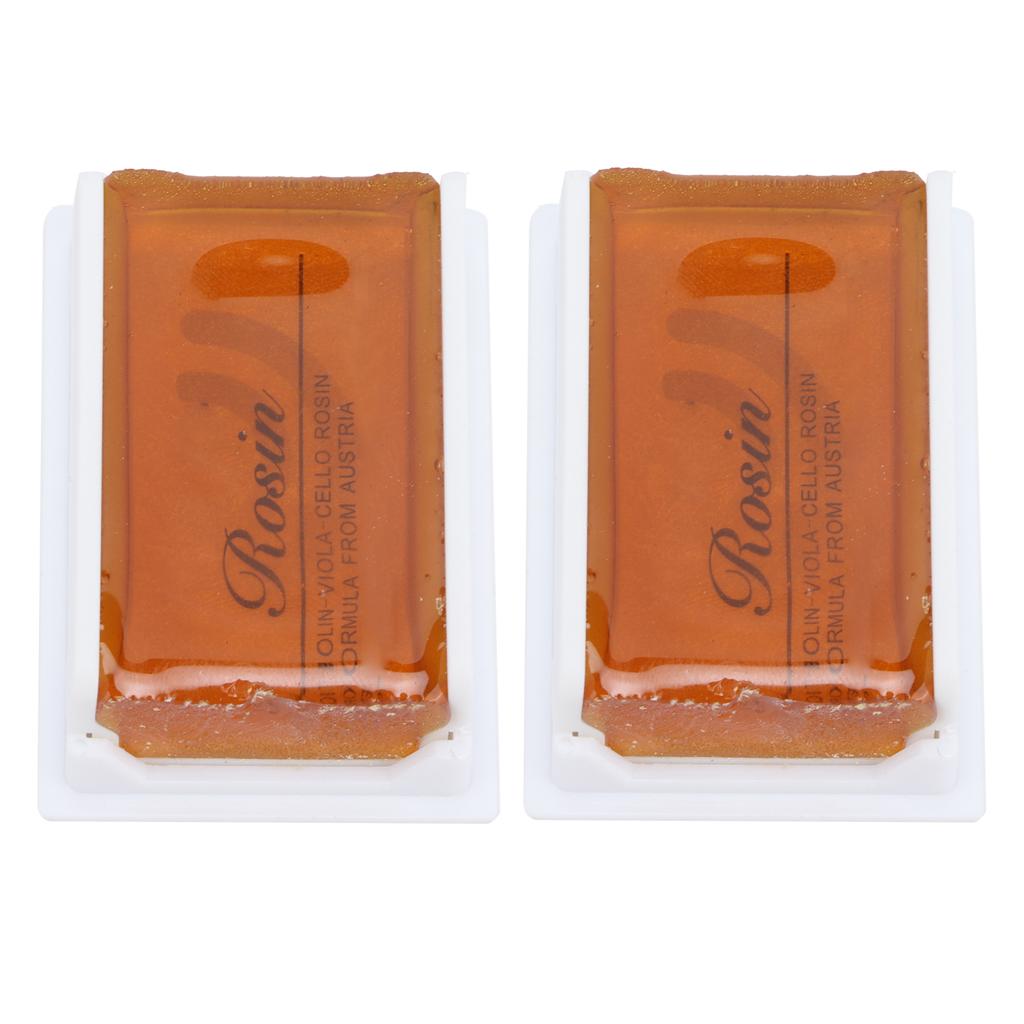 2Pcs Violin Rosin Bow String Instrument Accessory Low Dust Universal for Viola Cello LETO601