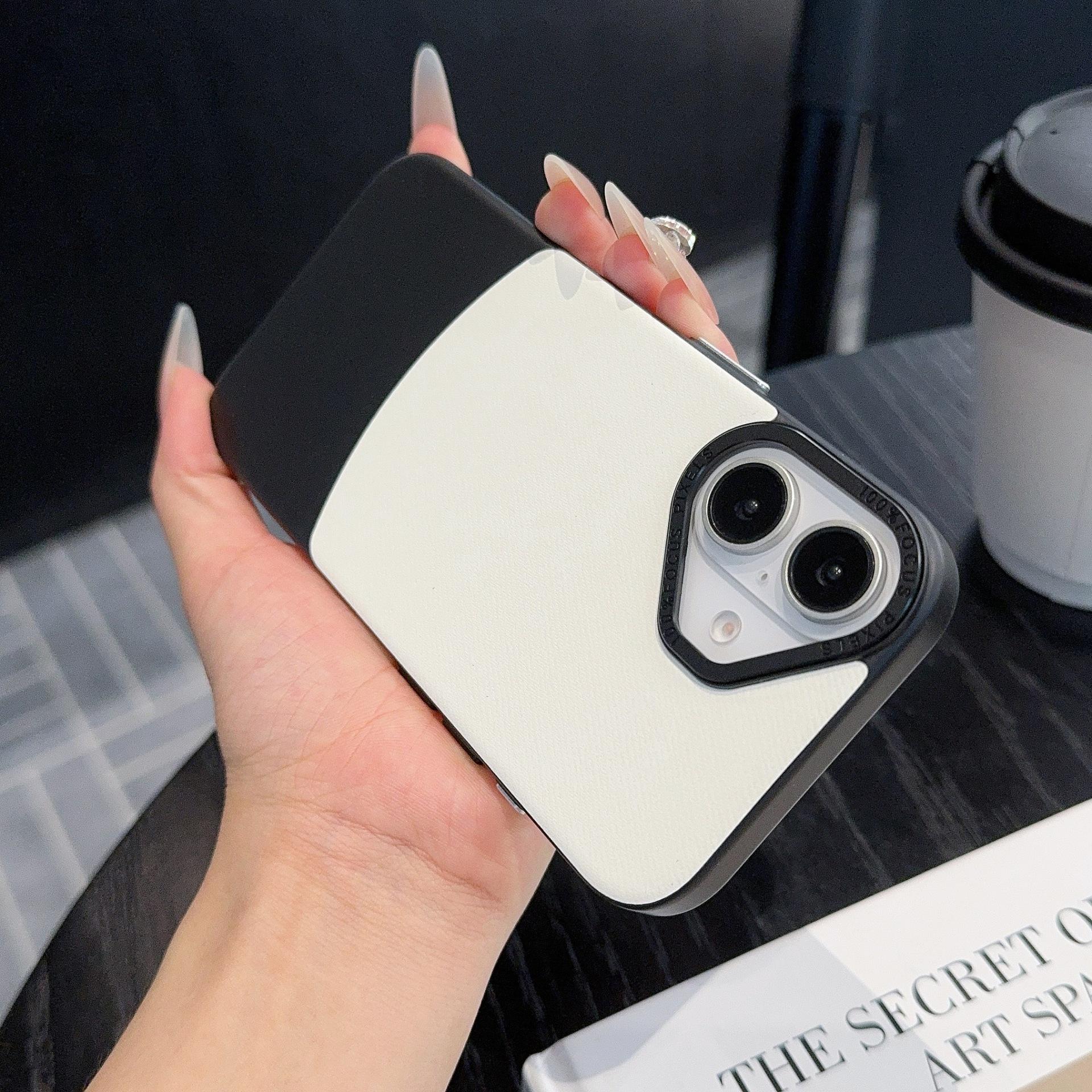 

iPhone 16 Dual-Color Flannel Case, Drop-Proof, with Independent Button Protection Pro